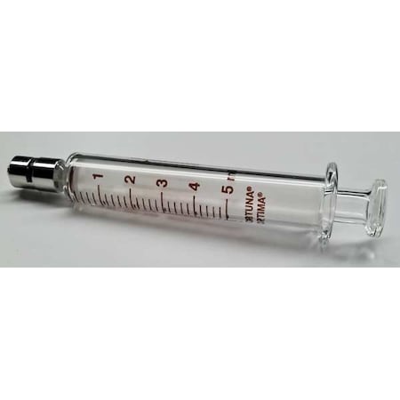 Glass Syringe, Metal Luer Lock, 5 mL MPN:7.140-33