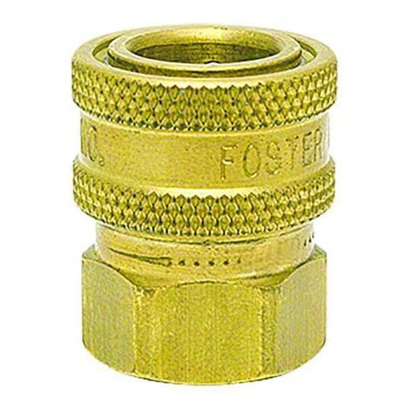 Straight-Thru Quick Connect Socket, Brass, 1 in FPT MPN:100FS