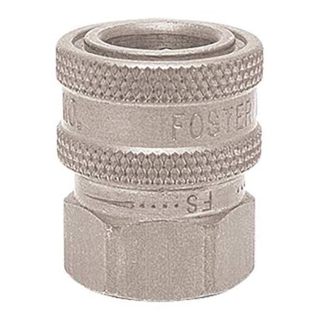 Straight-Thru Quick Connect Socket, 1/8 in FPT, 303 Stainless Steel MPN:12FSS