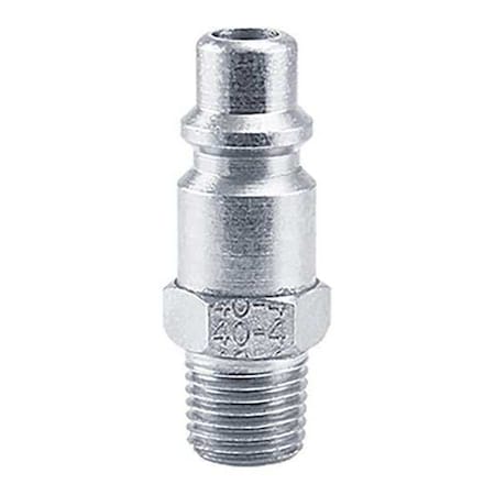 Plug Sleeve Coupling, 3/8 in x 1/4 in MPT, 4 Series, Steel MPN:40-4