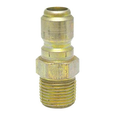 Straight Thru Brass Plug, 1/2 in MPT MPN:50MPB