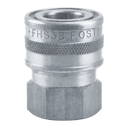 Socket, Strght Thru, Snap-Tite, Brass, 1/4