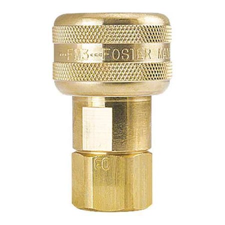 Automatic Socket Coupling, 1/4 in x 1/4 in FPT, Brass, 3 Series MPN:FM3003