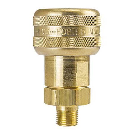 Quick Connect Auto Socket, 1/4 in MNPT, Brass MPN:FM3103