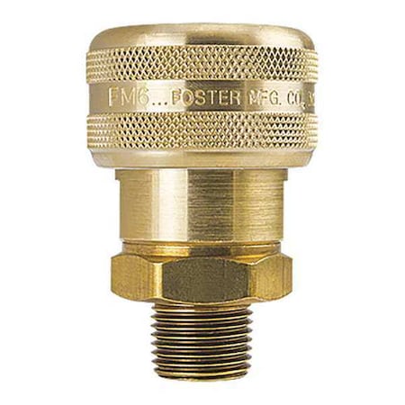 Auto Socket, 3/4 in MNPT, Brass Quick Connect Fitting MPN:FM6506