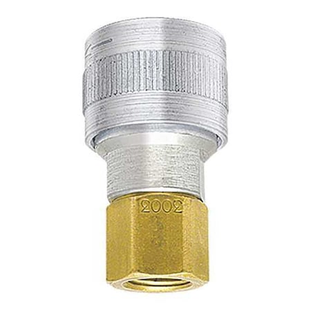 Automatic Hose Stem Socket Coupler, 1-Way Shut Off, 1/4 in x 1/4 in ID, SHD Series MPN:SHD3003