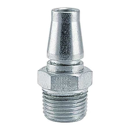 Quick Connect Plug, SHD50 Series, 1/2 in Body Size, 1/4 in MNPT, Steel MPN:SHD50