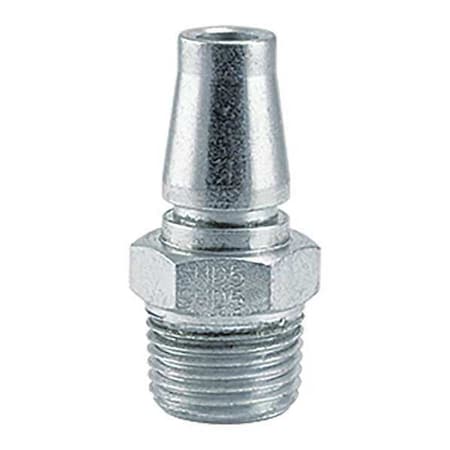Quick Connect Plug, 1/2 in Body Size, 3/8 in MPT, Steel MPN:SHD52