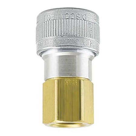Quick Connect Socket, 1/2 in Body Size, 1/2 in FPT, Aluminum/Steel/Brass MPN:SHD5205