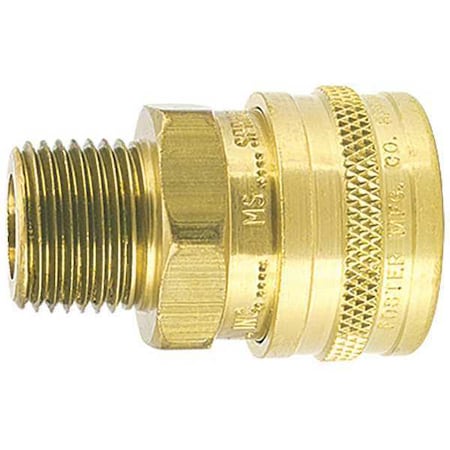Straight Thru Socket Brass Brass Socket, 1/2