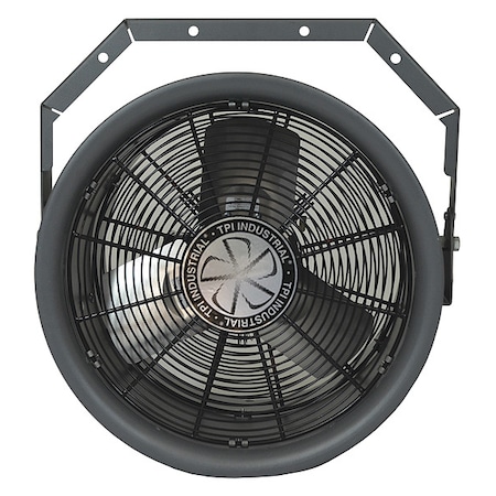 High-Velocity Industrial Fan, 16 in Blade Dia, 3 Blades, 1 Speeds, 120V AC, 23 5/8 in W MPN:HV-18-120