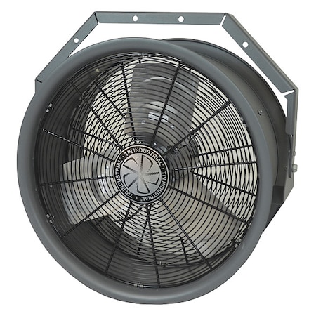High-Velocity Industrial Fan, 22 in Blade Dia, 3 Blades, 1 Speeds, 277V AC, 23 5/8 in W MPN:HV-24-277