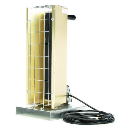 Electric Infrared Heater, 1 Phase, Aluminum, 4948 BtuH, 120V AC 1450 W MPN:FSP-1412-1C