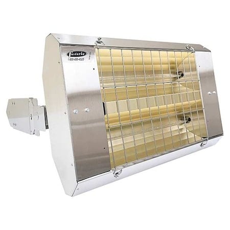 Infrared Quartz Electric Heater, 1 Phase, Stainless Steel, 240V AC MPN:H-30-222-THSS