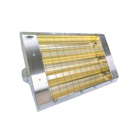 Infrared Quartz Electric Heater, 1, 3 Phase, Stainless Steel, 240V AC MPN:H-30-343-THSS