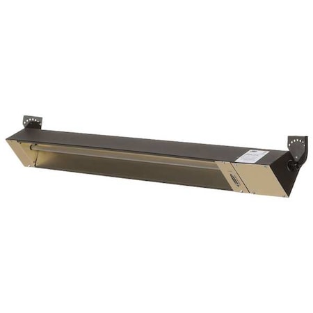 Outdoor/Indoor Quartz Infrared Heater, Brown, 1500W 120V, 1 Phase, Galvanized Steel, 120V AC MPN:OCH46-120VE