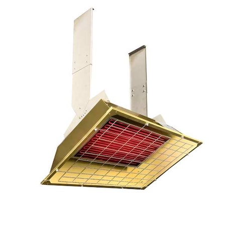 Infrared Overhead Electric Heater, 1, 3 Phase, Aluminum, 480V AC MPN:P43-FSS-3
