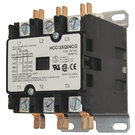 Contactor 480V 50A, 24V, FES - 15 MPN:58027036