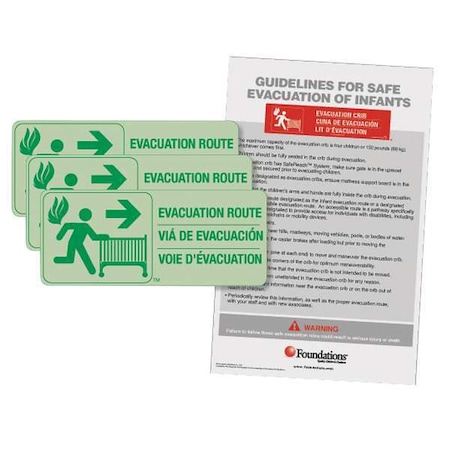 Infant Evacuation Signage Kit MPN:1963006