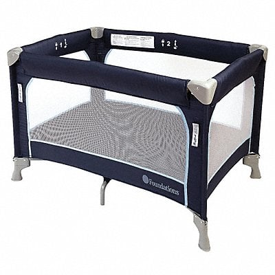 Play Yard Crib Blue 3/4 in Mattress MPN:1456037