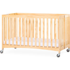 Foundations® Travel Sleeper® Wood Folding Full Size Crib with 3