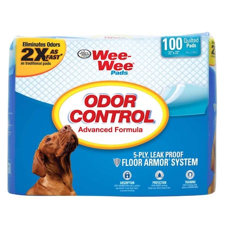 Wee-Wee Odor Control Pads 100Ct Wht 22