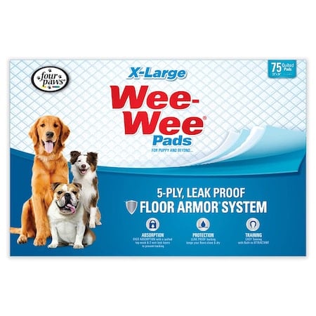 Wee-Wee Pads 75Pcs Extra Large Wht 28