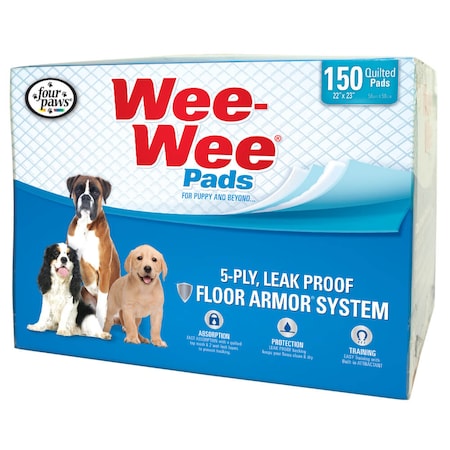 Wee-Wee Pads 150Pcs Wht 22