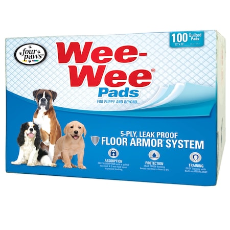 Wee-Wee Pads 100Pcs box Wht 22