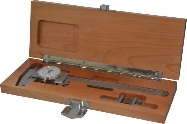 Dial Caliper: 6'' Range, 0.001'' Graduation, 0.1'' per Revolution MPN:52-008-700