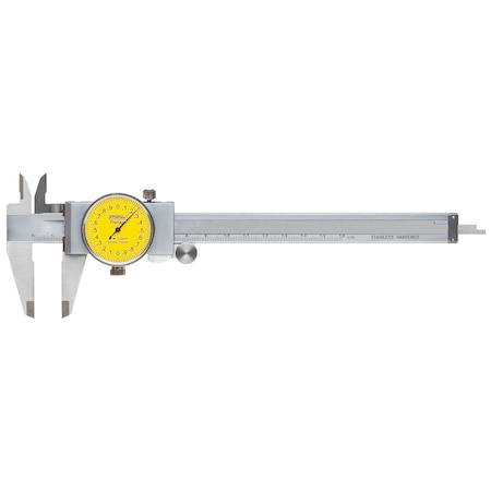 0-150mm Yellow Dial Machinist Grade Dial Caliper MPN:520087090