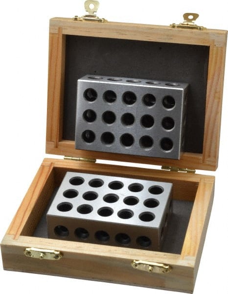 Setup Block: 0.0003 Squareness, Hardened Steel, 1-2-3 Block MPN:52-439-031-0
