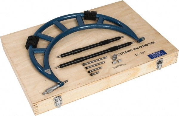 Mechanical Interchangeable Anvil Micrometer: 12 to 16