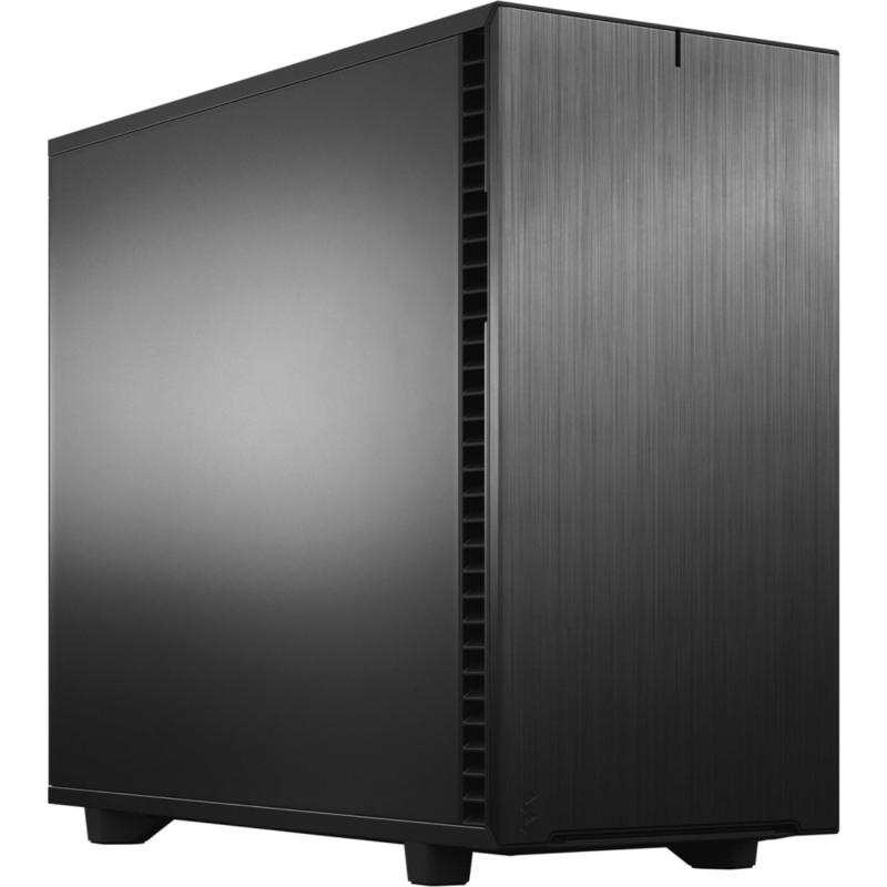 Fractal Design Define 7 Black Solid - Mid-tower - Black - Steel, Anodized Aluminum - 9x Bay - 4x 5.51inxFan(s) Installed - FDCDEF7A01 MPN:FD-C-DEF7A-01