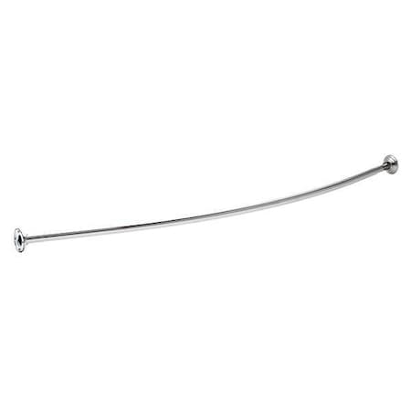 Curved Shower Rod, Bright, 60In, 6In Proj. MPN:211-5BS