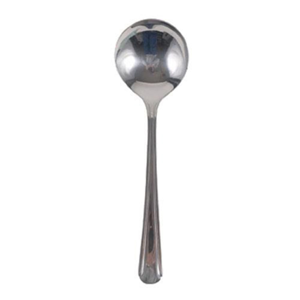 Update International Dominion Stainless Steel Bouillon Spoons, Silver, Pack Of 12 Spoons MPN:DLH-702