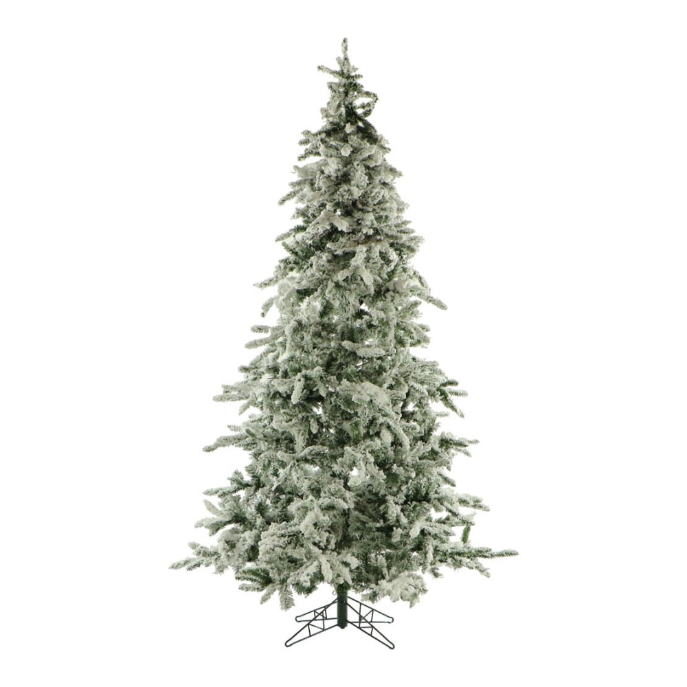 Fraser Flocked Mountain Pine Unlit Christmas Tree, 7 1/2ft, Snow MPN:FFMP075-0SN