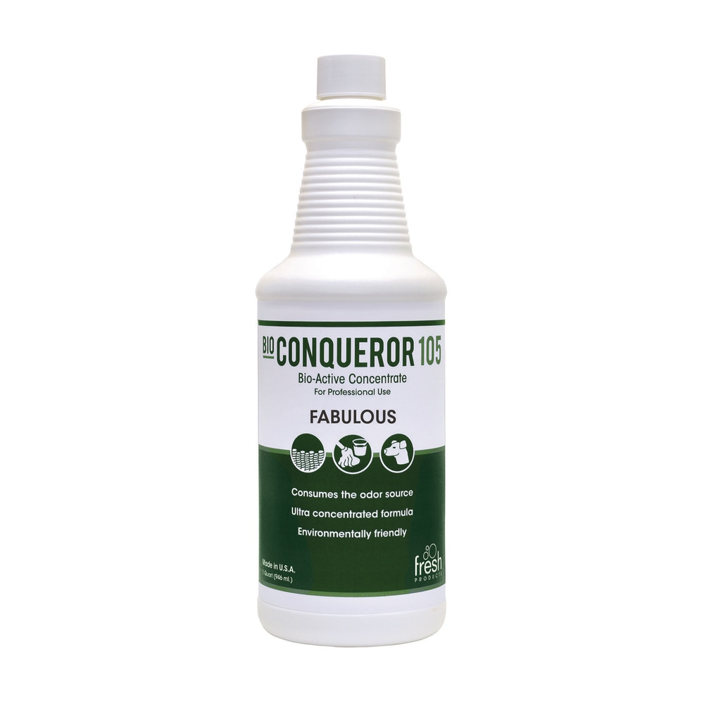 Fresh Products Bio Conqueror 105 Enzymatic Odor Counteractant Concentrate, Fabulous, 32 oz Bottles, 12/Carton MPN:105Q-F-000I012M-11