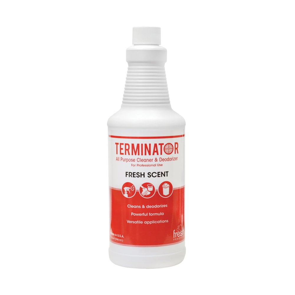 Fresh Products Terminator Ready-To-Use All-Purpose Cleaner & Degreaser, 1 Qt, Pack Of 12 Bottles MPN:TERMQ-F-000I012M-67