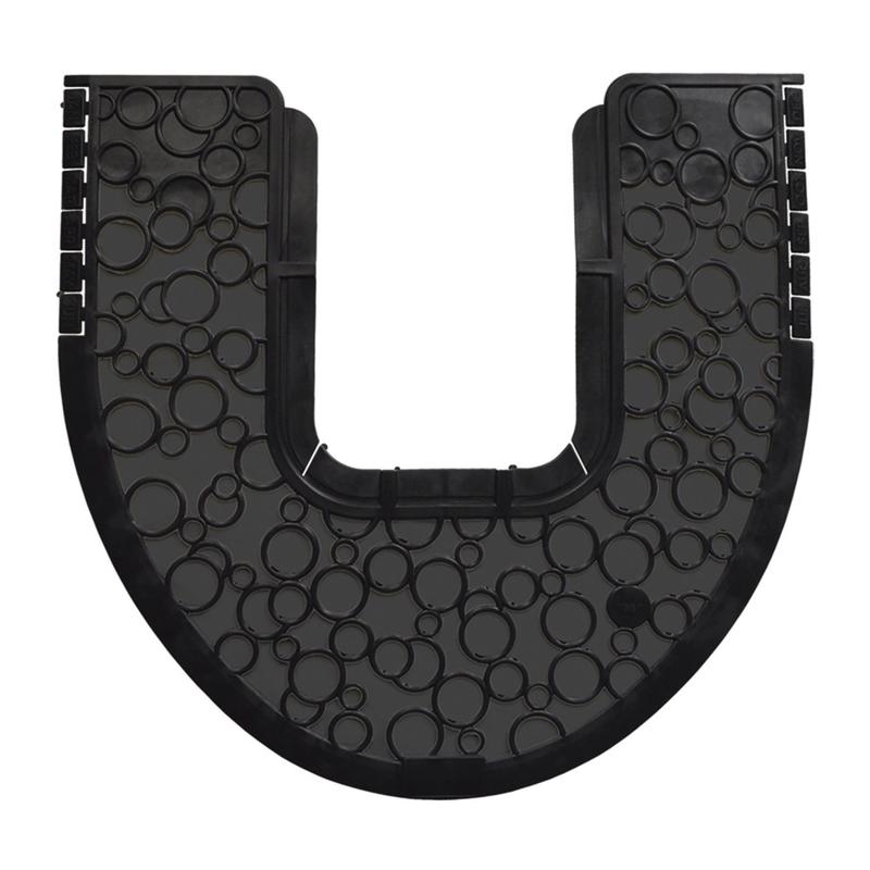 Fresh Products P-Shield Commode Mats, 17-1/2in, Black, Pack Of 6 Mats MPN:PSCM-F-000I006M-00-MOD
