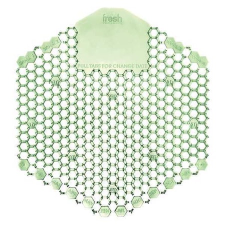 Wave 3D Urinal Deodorizer Screen, Cucumber Melon Scent, Green, PK10 MPN:FRS 2WDS60 CME