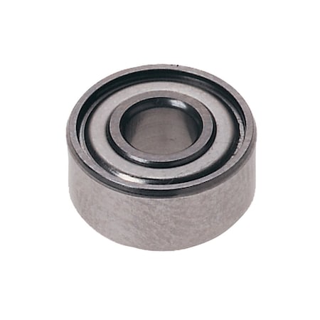Radial Ball Bearing, Double Shielded Closure, 3/16 in Bore Dia MPN:62-104