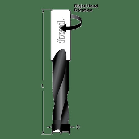 Brad Point Bit, 4mm dia. MPN:BP40070R