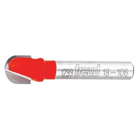 Round Groove Cut Profile Router Bit, 3/8