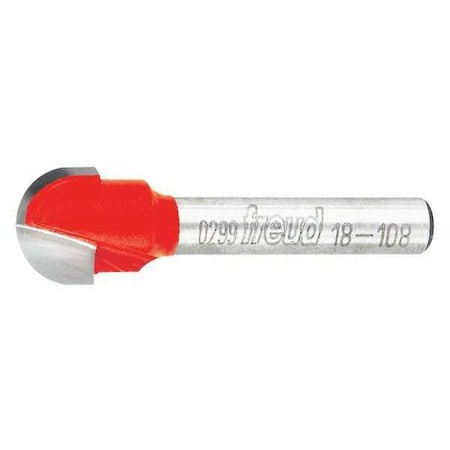 Round Groove Cut Profile Router Bit, 1/2