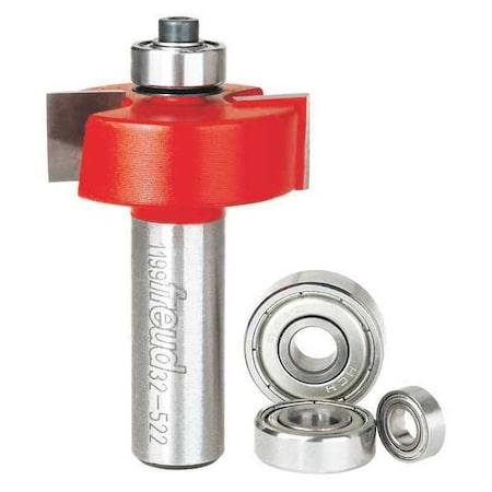 Rabbeting Cut Profile Router Bit, 1-3/8