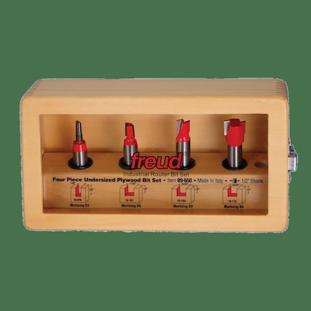 Piece Undersized Plywood Bit Set (1/2