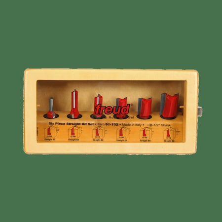 Piece Straight Bit Set, 6 MPN:91-102