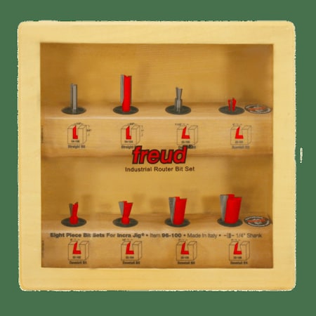 Bit Sets for Incra Jig, 8 pcs MPN:96-100