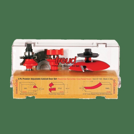 Piece Premier Adjustable Cabinet Bit Set MPN:97-158